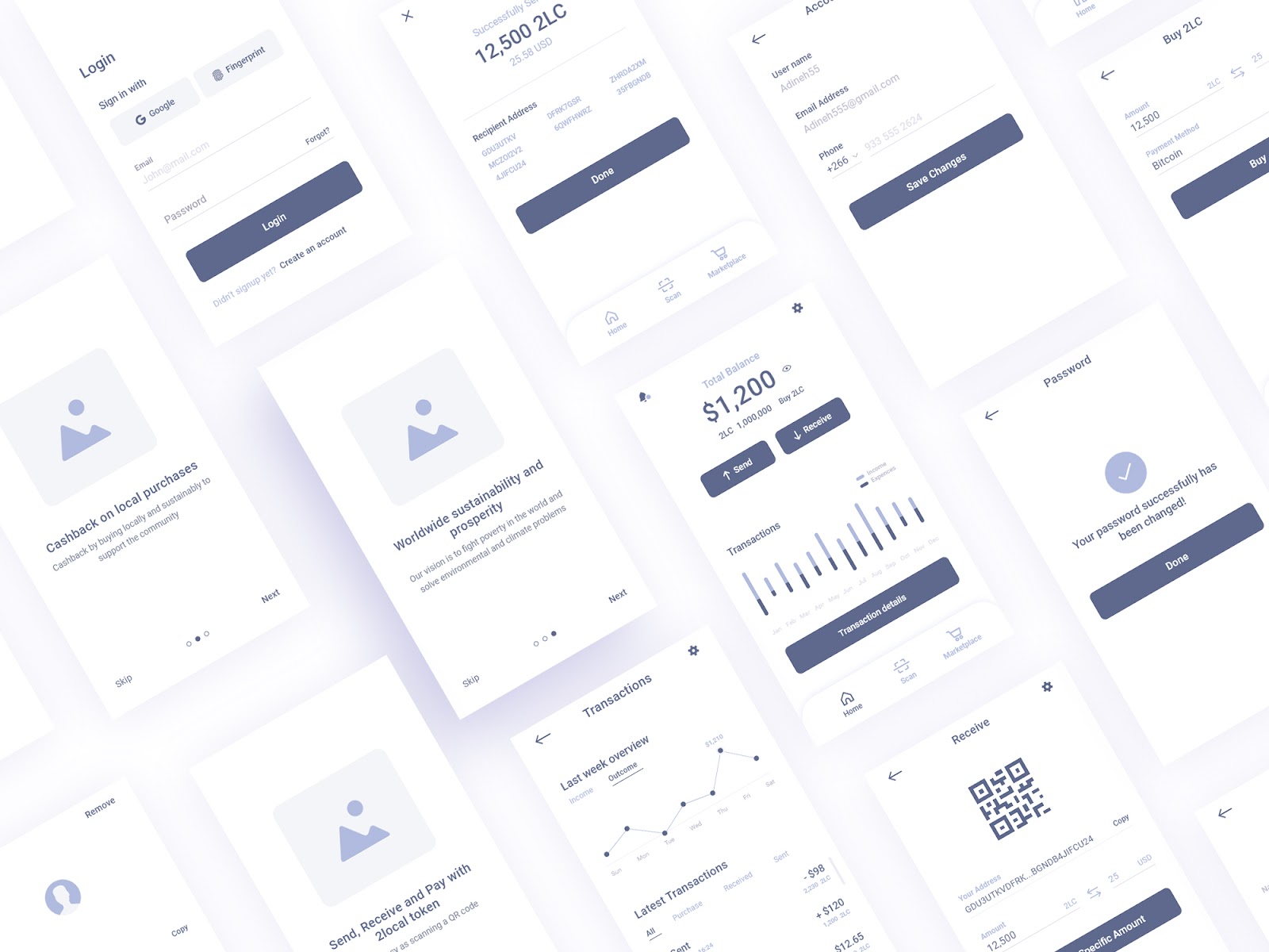2local app wireframe