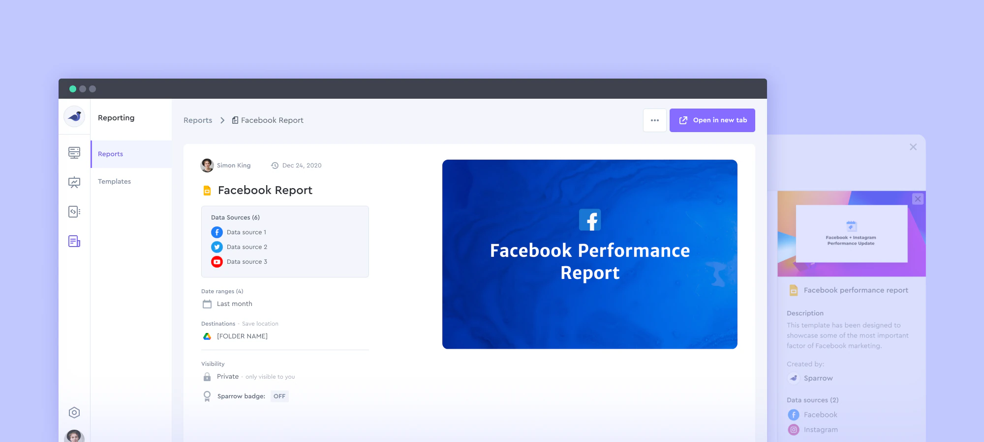 Marketing Reporting and Analytics app